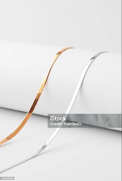 Sleek Herringbone Chain Necklace – RIM AND RARE Trends
